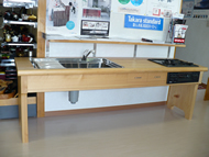オリジナル木製システムキッチン